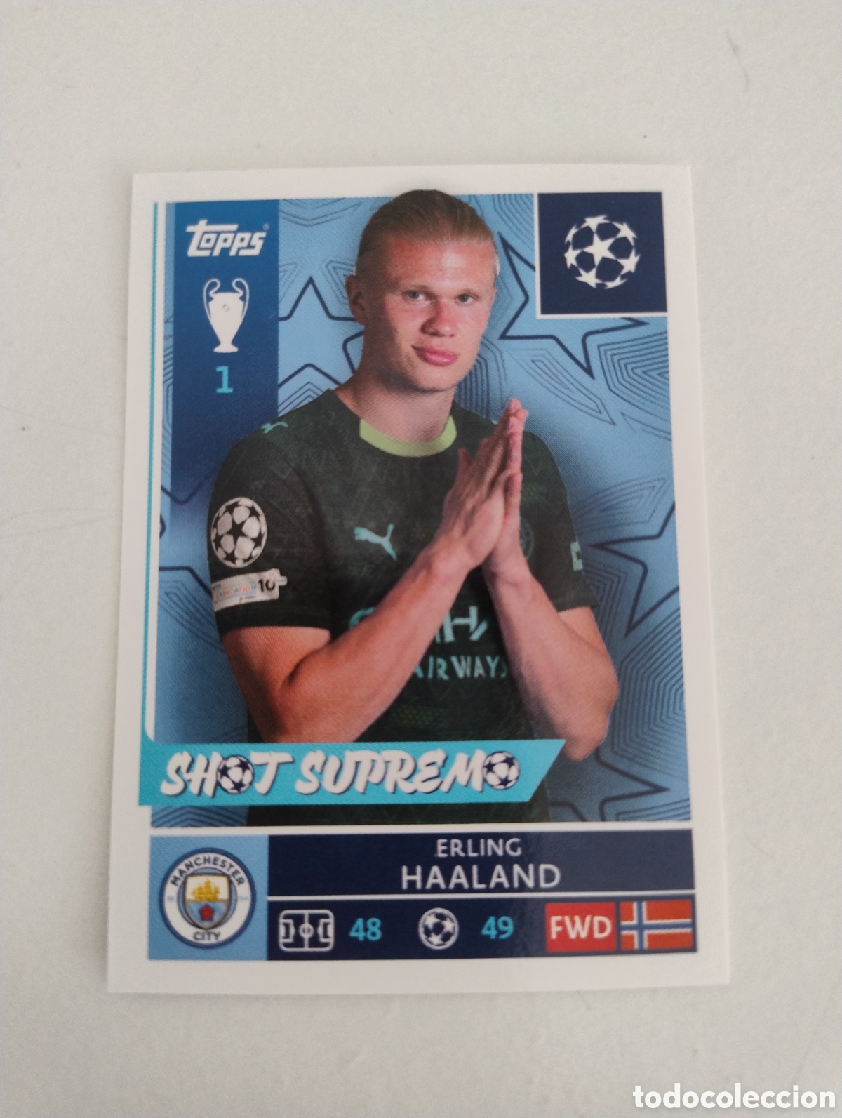 Cromos de f&uacute;tbol: 309 - Haaland - Manchester City - Topps Champions League 2025 - 2026
