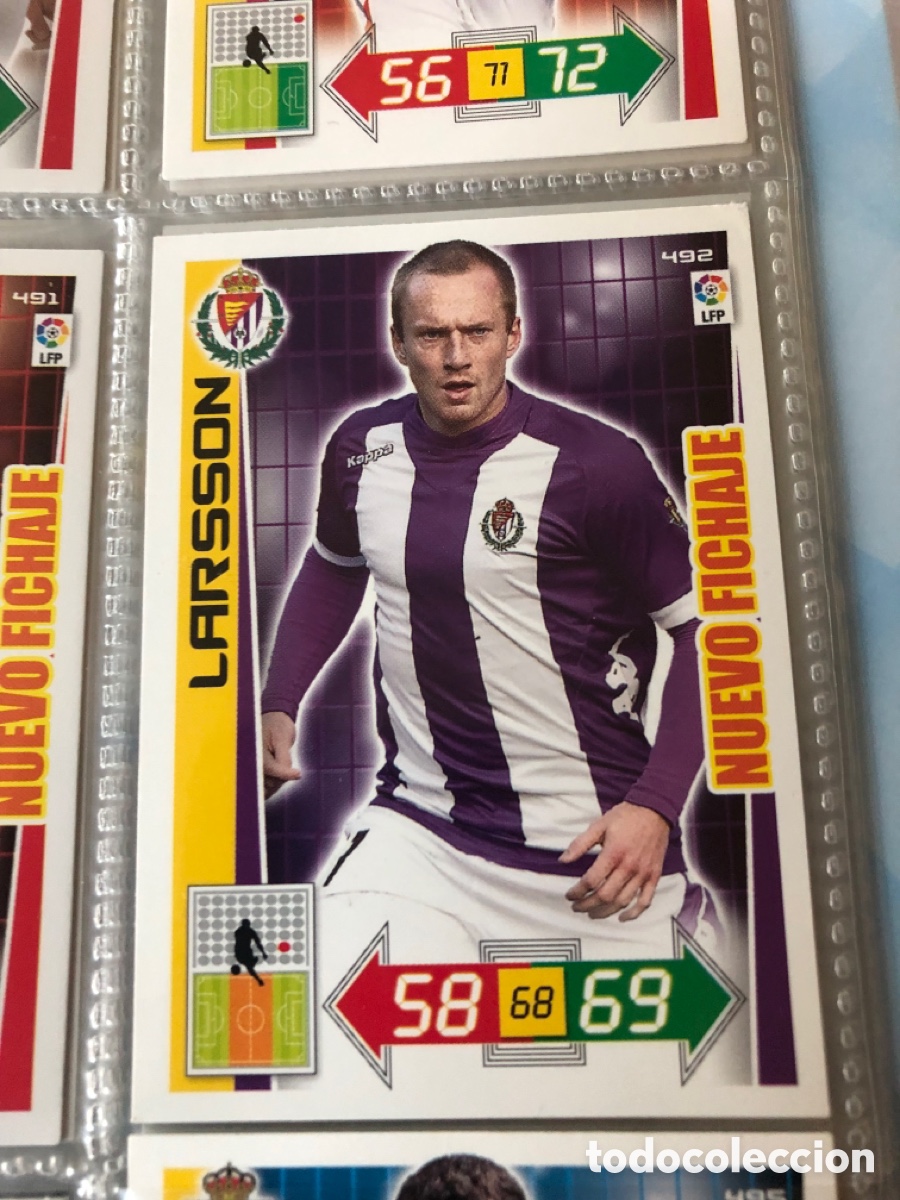 Cromos de f&uacute;tbol: Adrenalyn 2012 2013 nuevo fichaje larsson 492 Valladolid