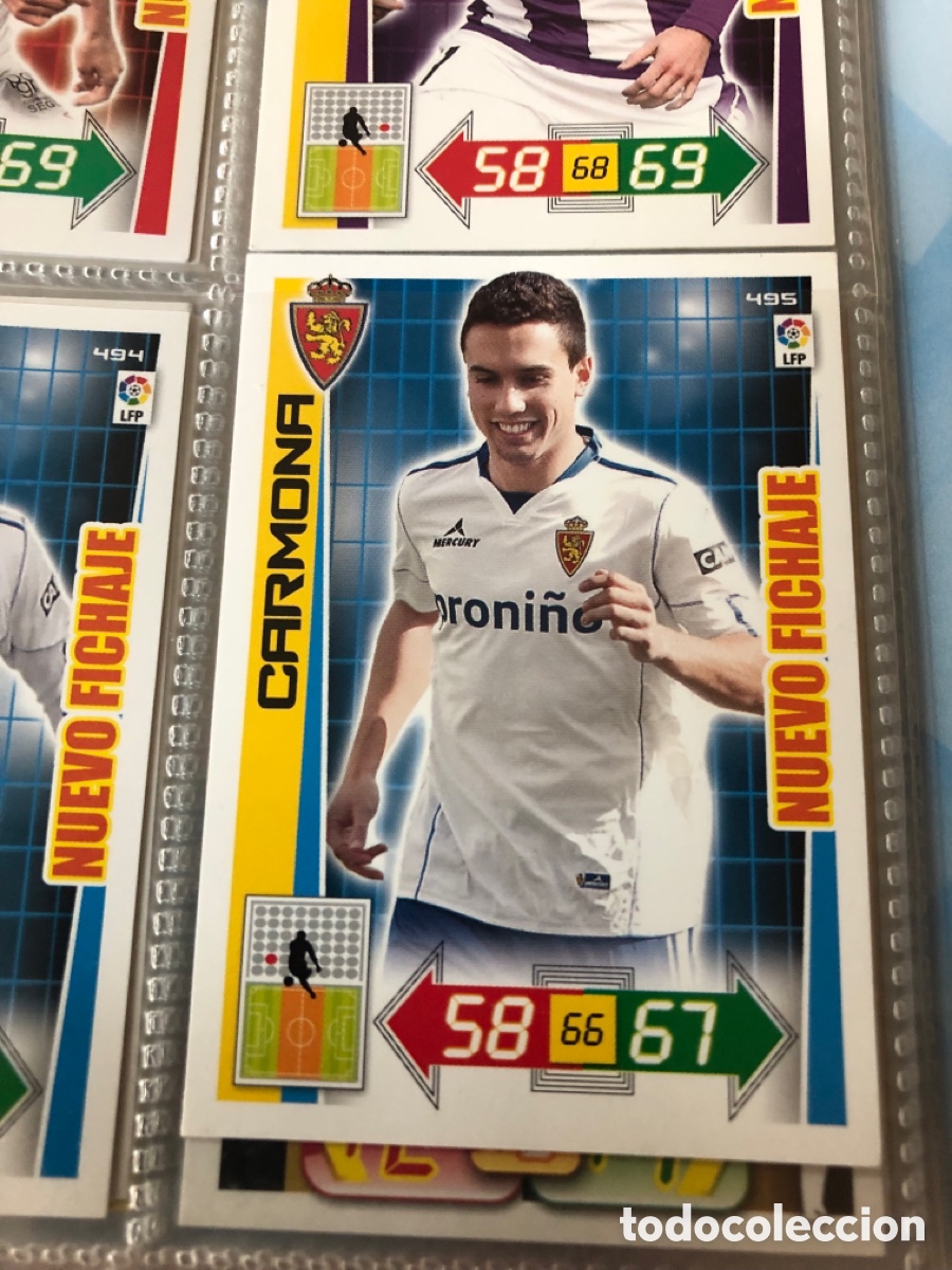 Cromos de f&uacute;tbol: Adrenalyn 2012 2013 nuevo fichaje Carmona 495 Zaragoza