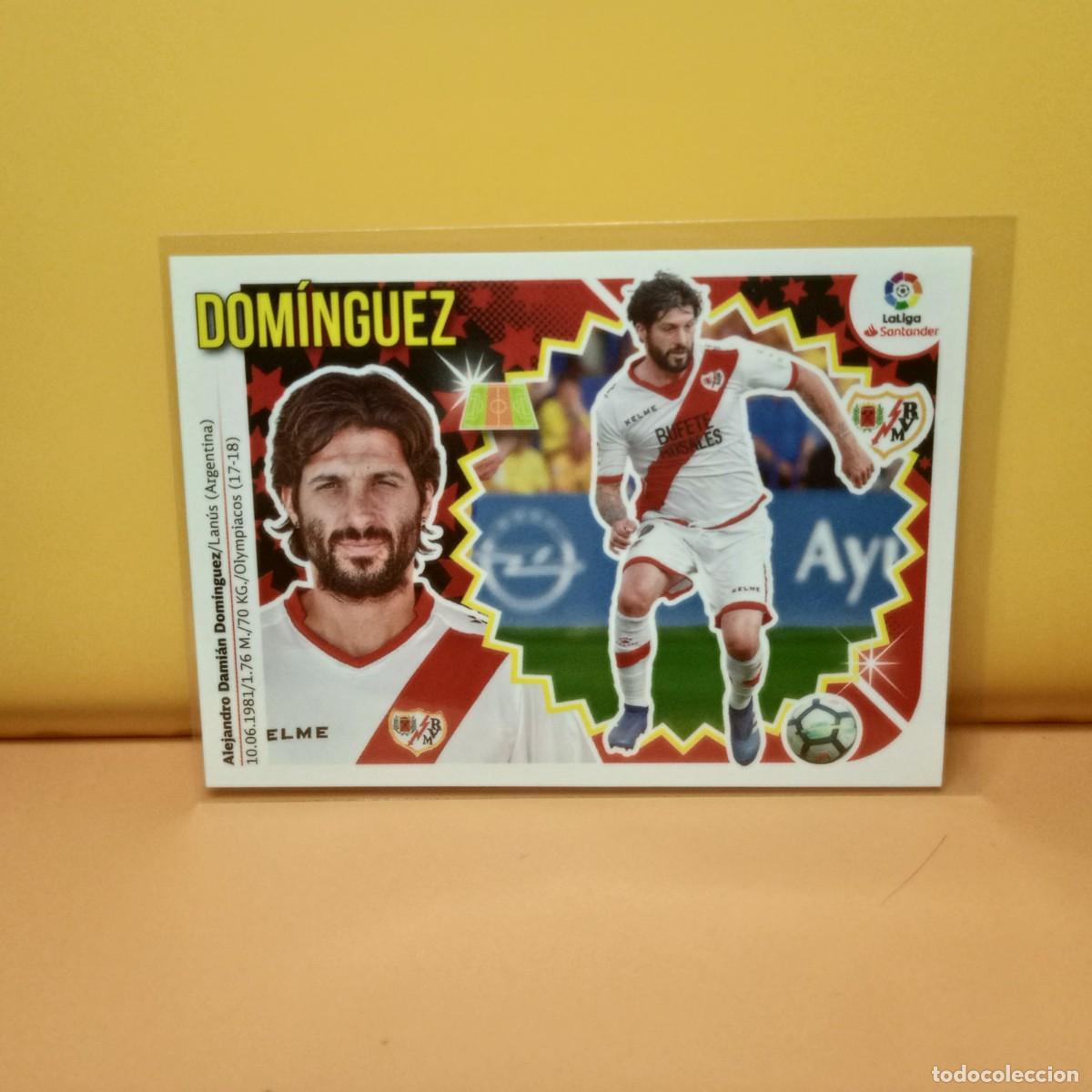 Cromos de f&uacute;tbol: EDICIONES ESTE 2018 2019 18 19 RAYO VALLECANO DOM&Iacute;NGUEZ 12B 12 B