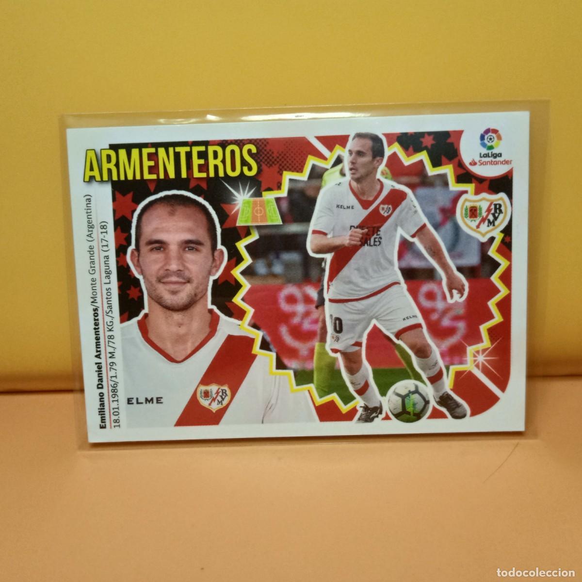 Cromos de f&uacute;tbol: EDICIONES ESTE 2018 2019 18 19 RAYO VALLECANO ARMENTEROS 13