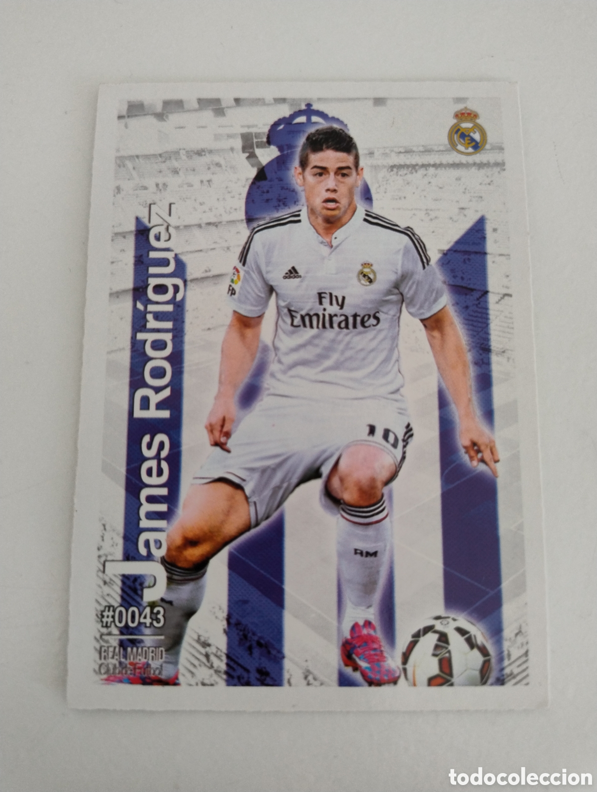 Cromos de f&uacute;tbol: 43 - James Rodr&iacute;guez - Real Madrid - Mundicromo Liga 2016