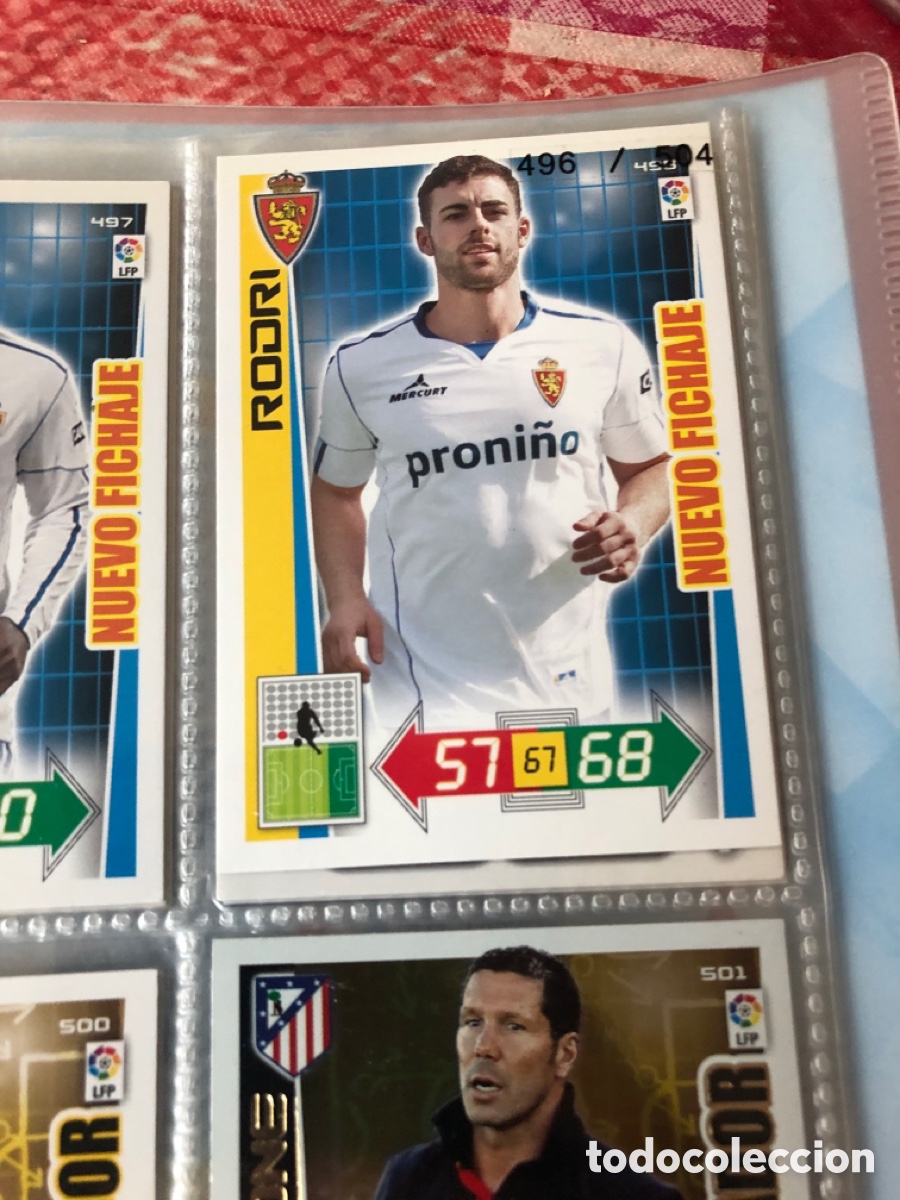 Cromos de f&uacute;tbol: Adrenalyn 2012 2013 nuevo fichaje Rodri 498 Zaragoza
