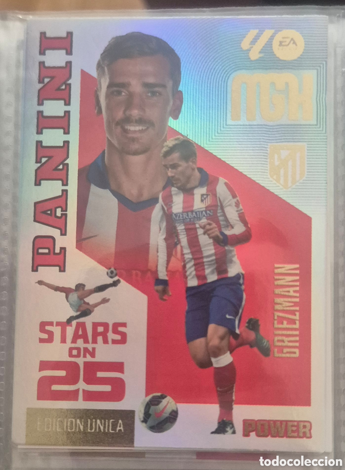 Cromos de f&uacute;tbol: Griezmann Atl&eacute;tico de Madrid stars on 25 megacracks 26 27