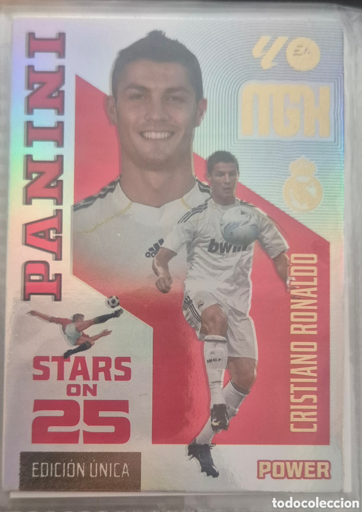 Cromos de f&uacute;tbol: Cristiano ronaldo madrid edicion unica stars on 25 megacracks 26 27
