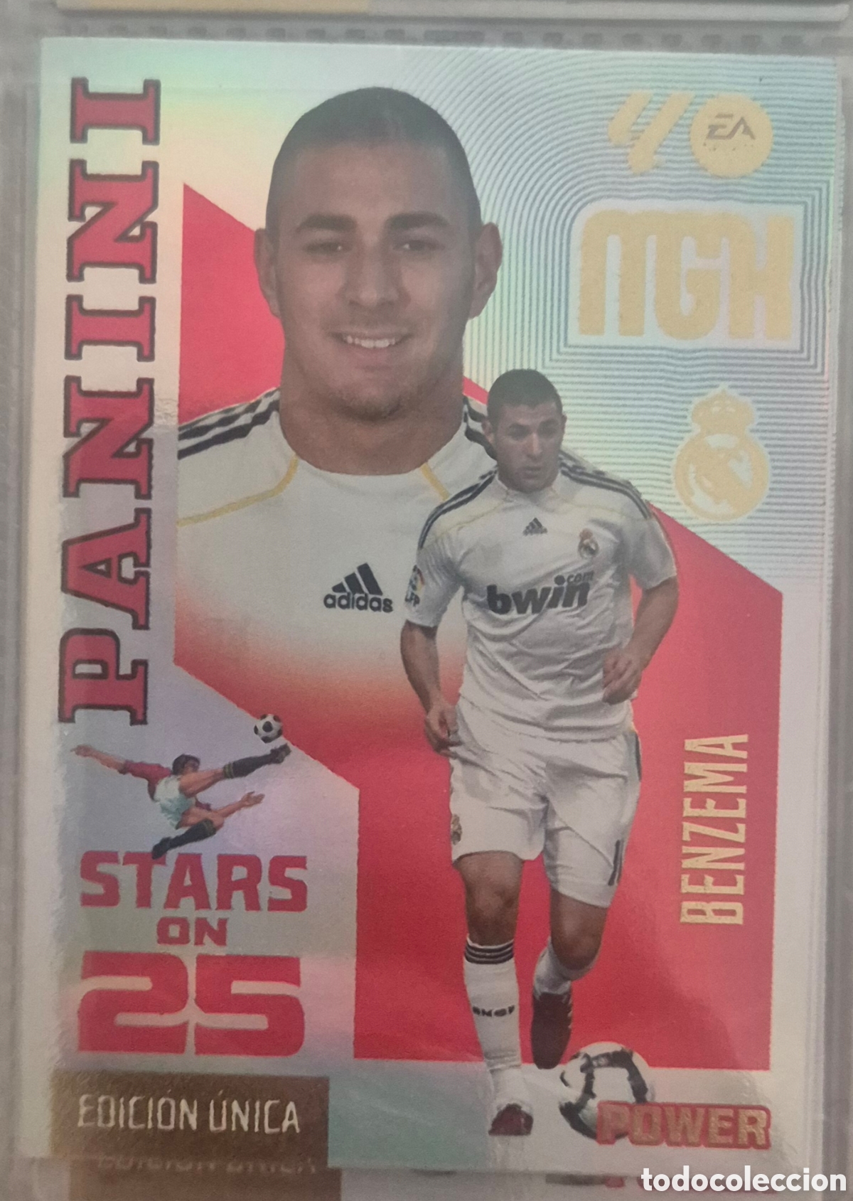 Cromos de f&uacute;tbol: Benzema madrid edicion unica stars on 25 megacracks 26 27