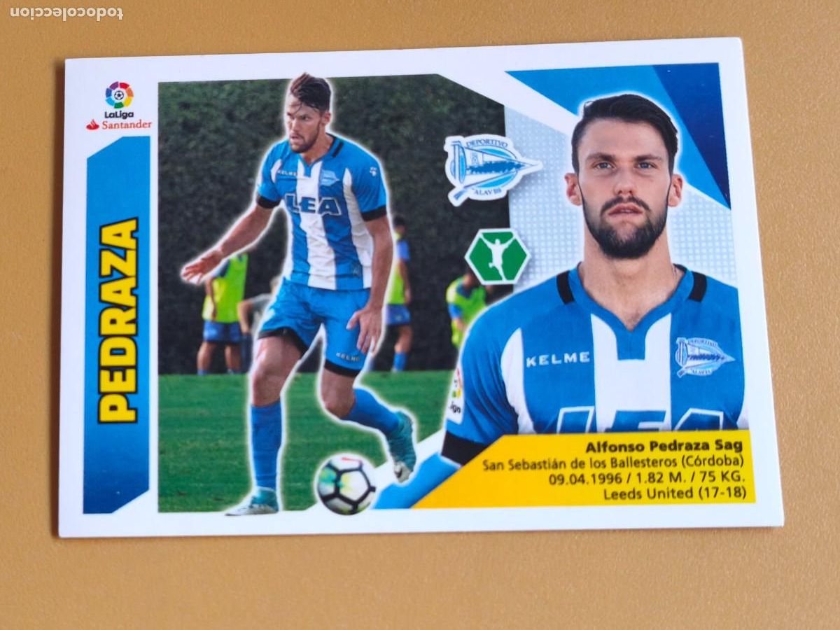 Cromos de f&uacute;tbol: pedraza, liga 2017 18 coloca