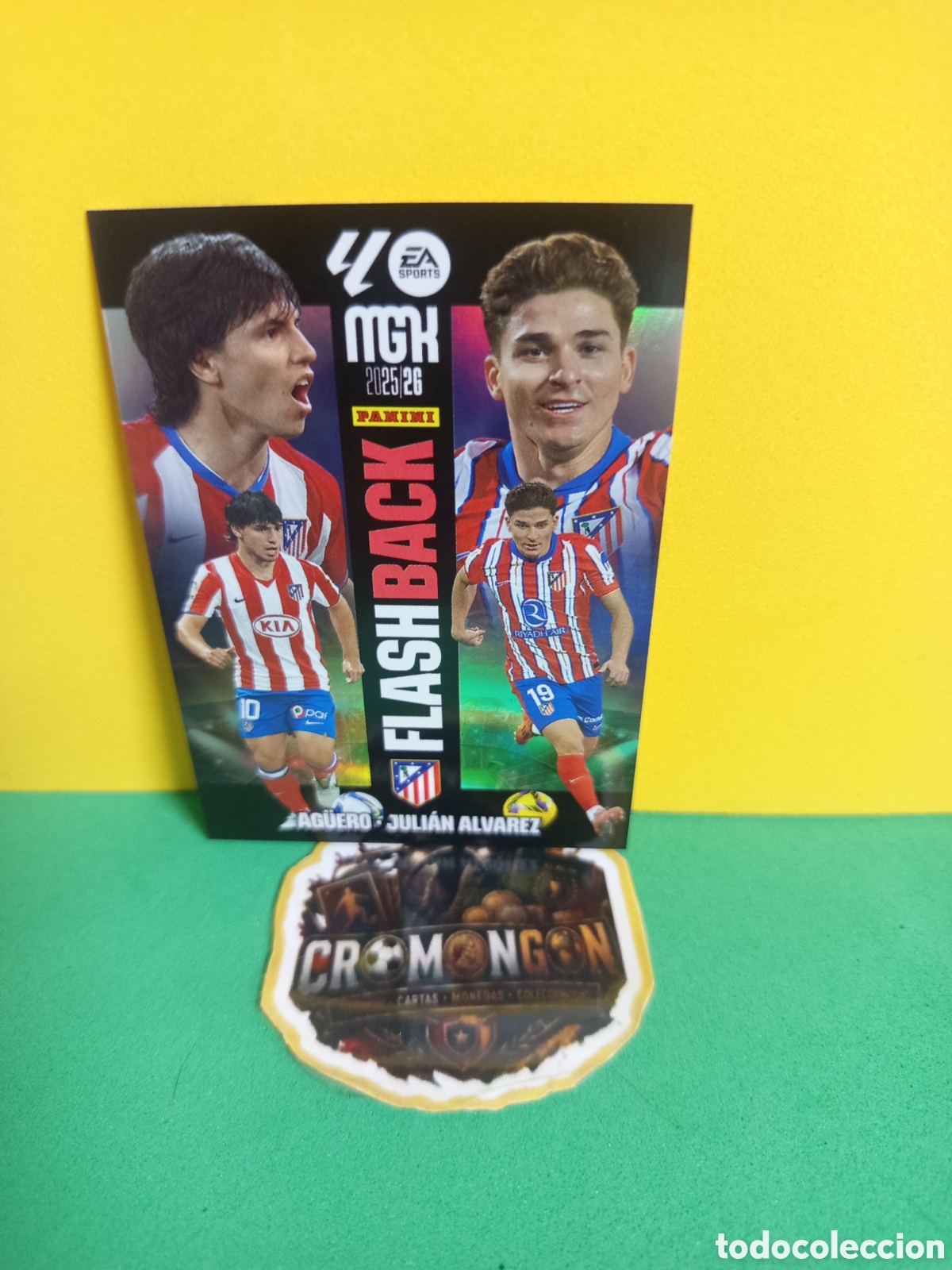 Fu&szlig;ball-Sticker: ❇️ CROMO ⚽ AG&Uuml;ERO & JULI&Aacute;N FLASHBACK MEGACRACKS 2025 2026 25 26 - ATL&Eacute;TICO DE MADRID ❇️