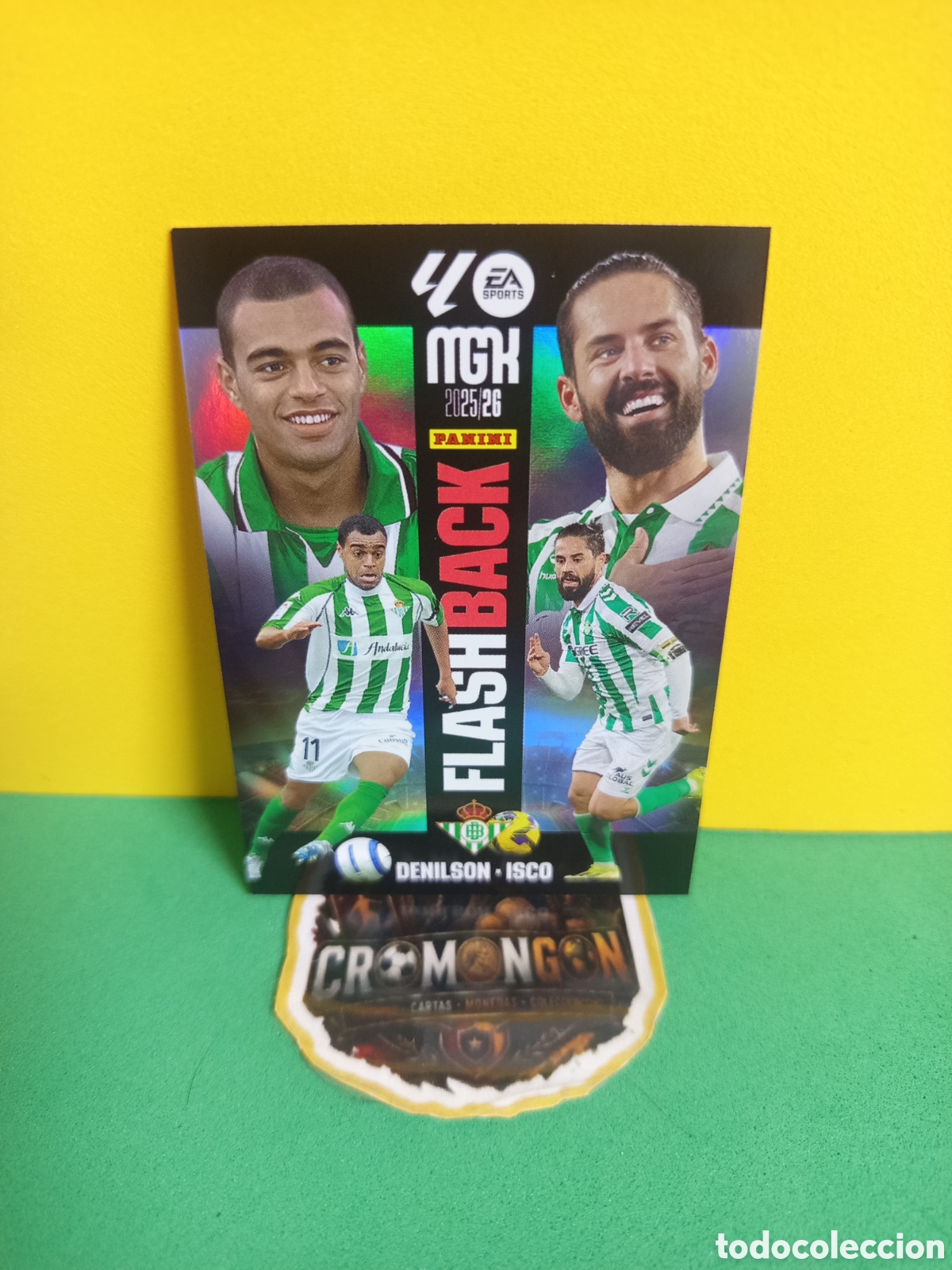 Fu&szlig;ball-Sticker: ❇️ CROMO ⚽ DENILSON & ISCO FLASHBACK MEGACRACKS 2025 2026 25 26 - REAL BETIS ❇️