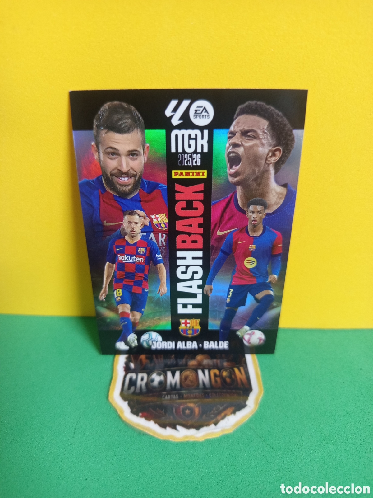Fu&szlig;ball-Sticker: ❇️ CROMO ⚽ JORDI ALBA & BALDE FLASHBACK MEGACRACKS 2025 2026 25 26 - FC BARCELONA ❇️