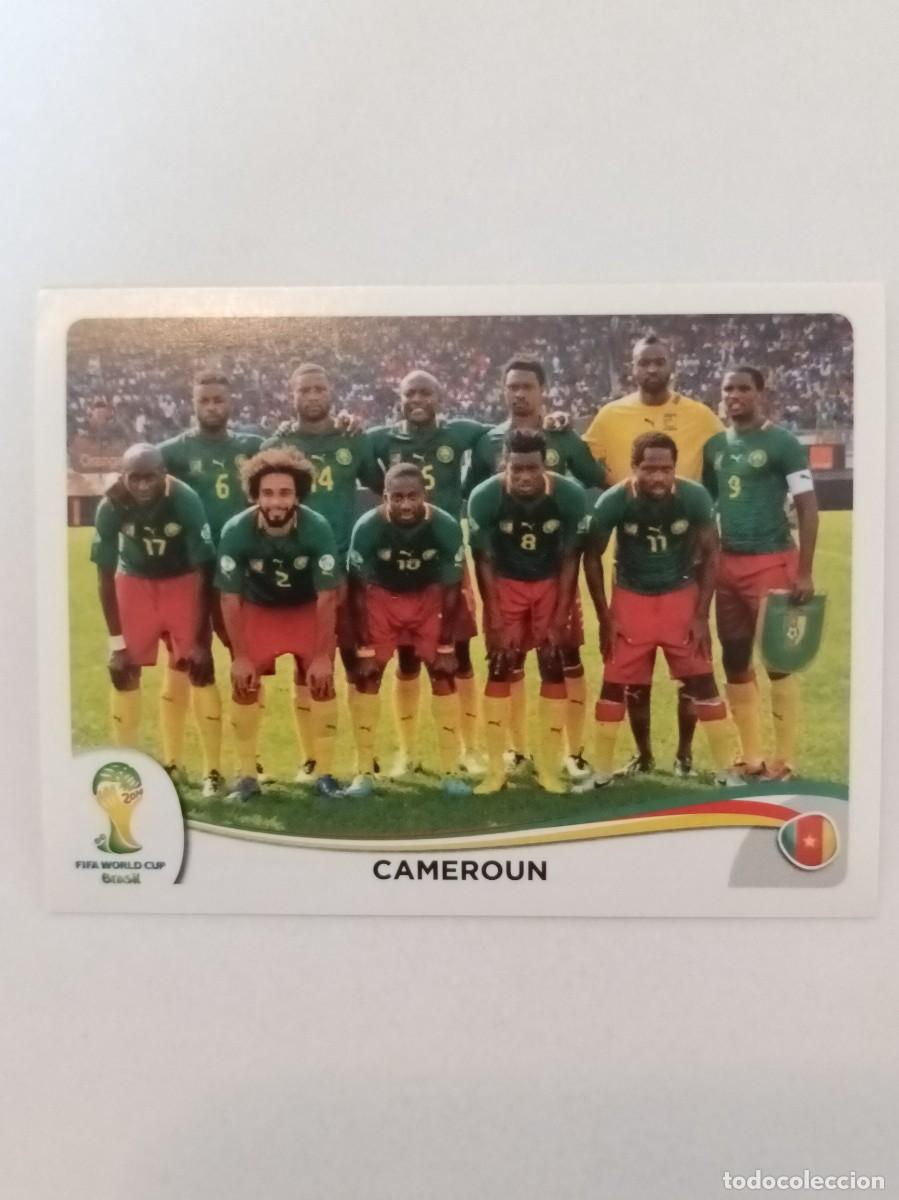 Fu&szlig;ball-Sticker: #90 ALINEACION (CAMERUN) MUNDIAL BRASIL 2014 PANINI