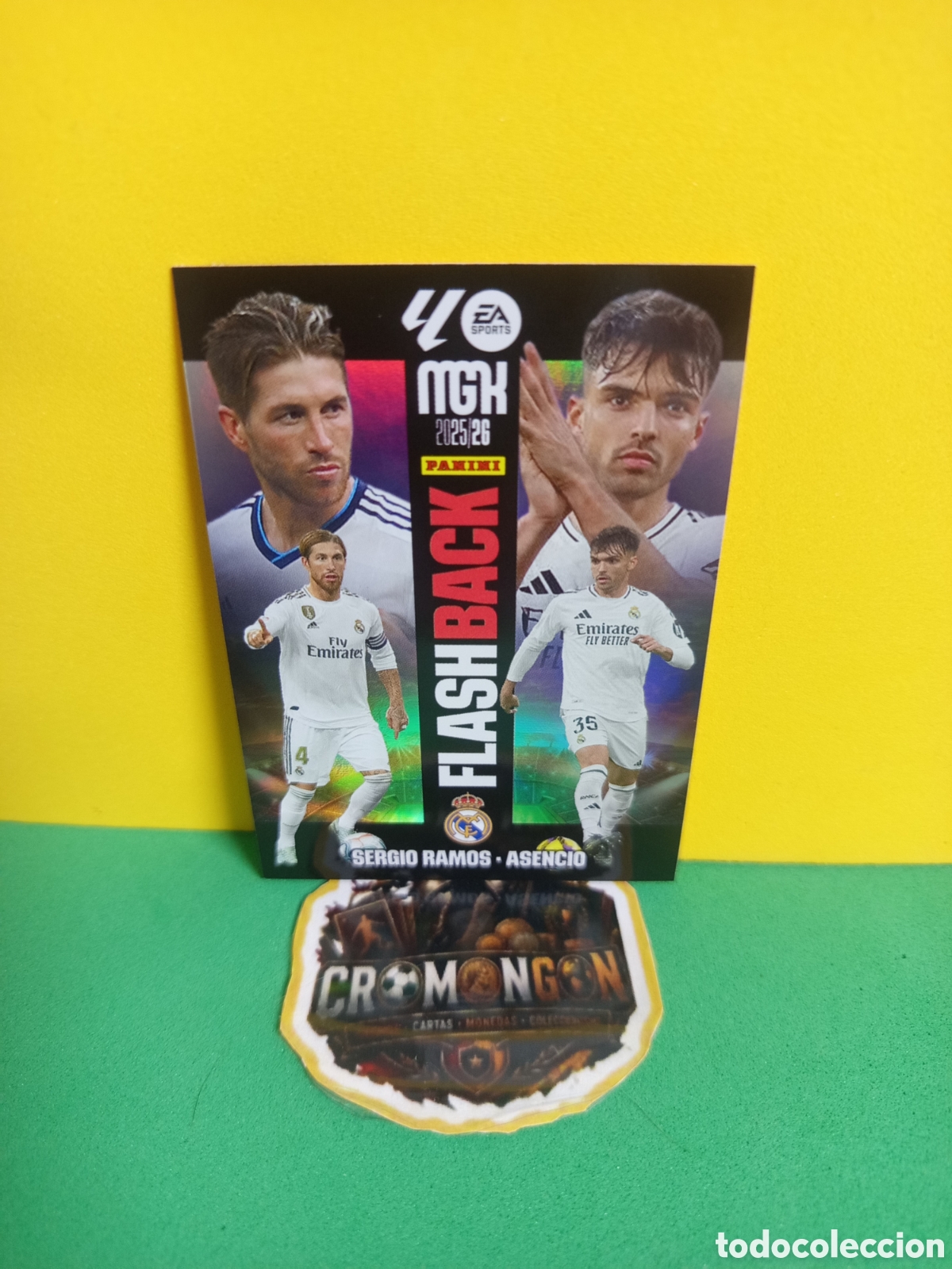 Fu&szlig;ball-Sticker: ❇️ CROMO ⚽ RAMOS & ASENCIO FLASHBACK MEGACRACKS 2025 2026 25 26 - REAL MADRID ❇️