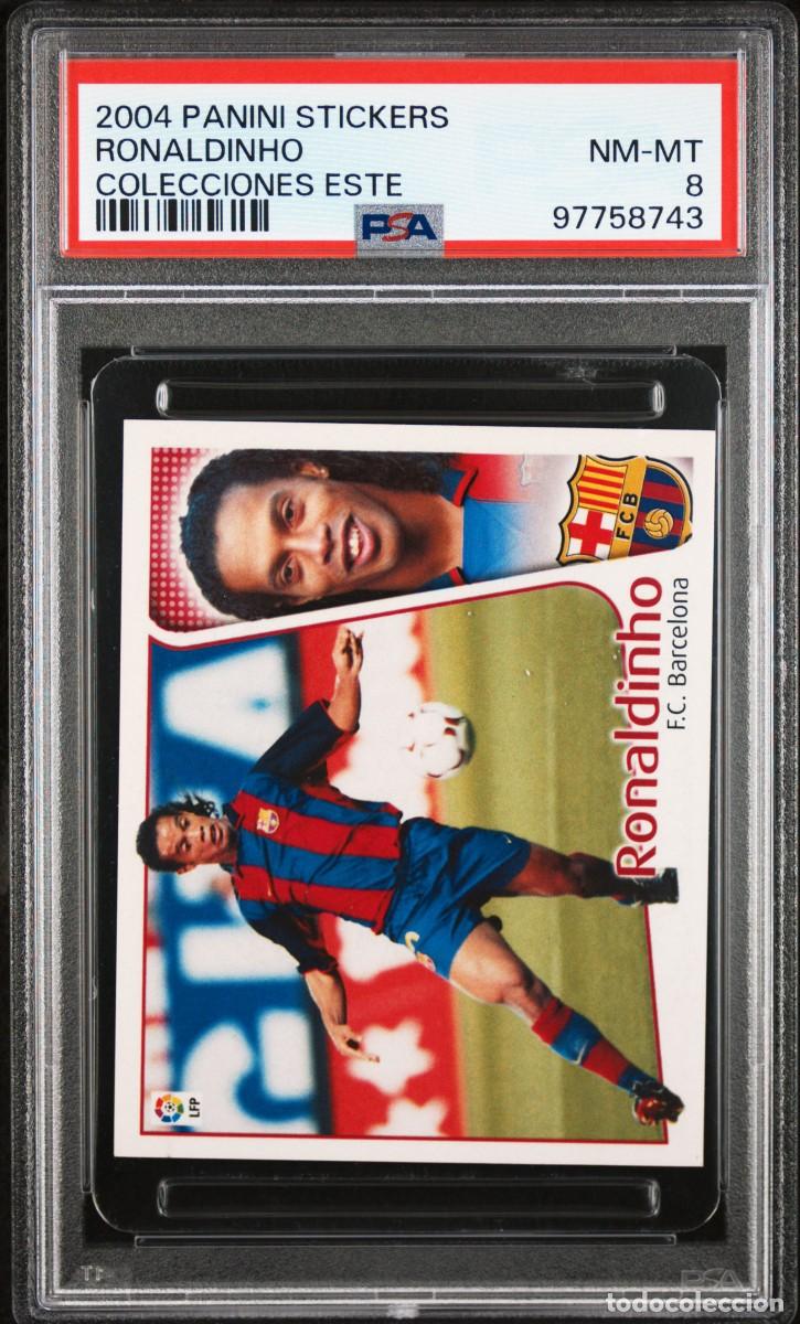 Cromos de Futebol: Ronaldinho FC Barcelona Panini Liga Este 2004 05 PSA 8