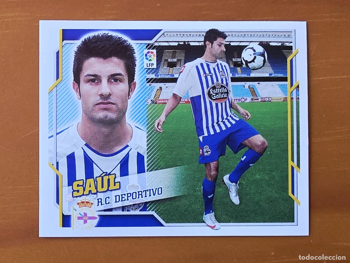 Cromos de f&uacute;tbol: 12 B Sa&uacute;l, Deportivo de la Coru&ntilde;a, Panini Ediciones Liga Este 2010 2011 10 11