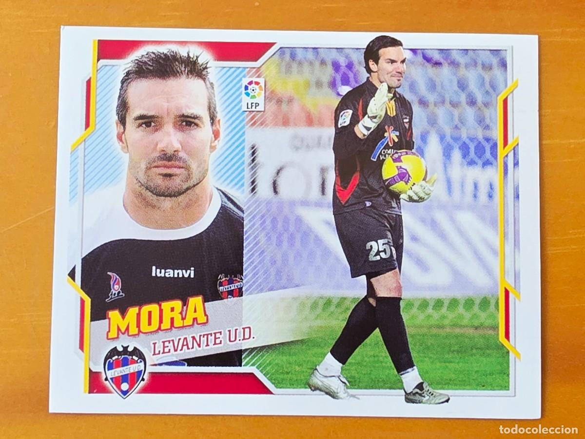 Cromos de f&uacute;tbol: 2 Juan Luis Mora, baja, Levante UD, Panini Ediciones Liga Este 2010 2011 10 11