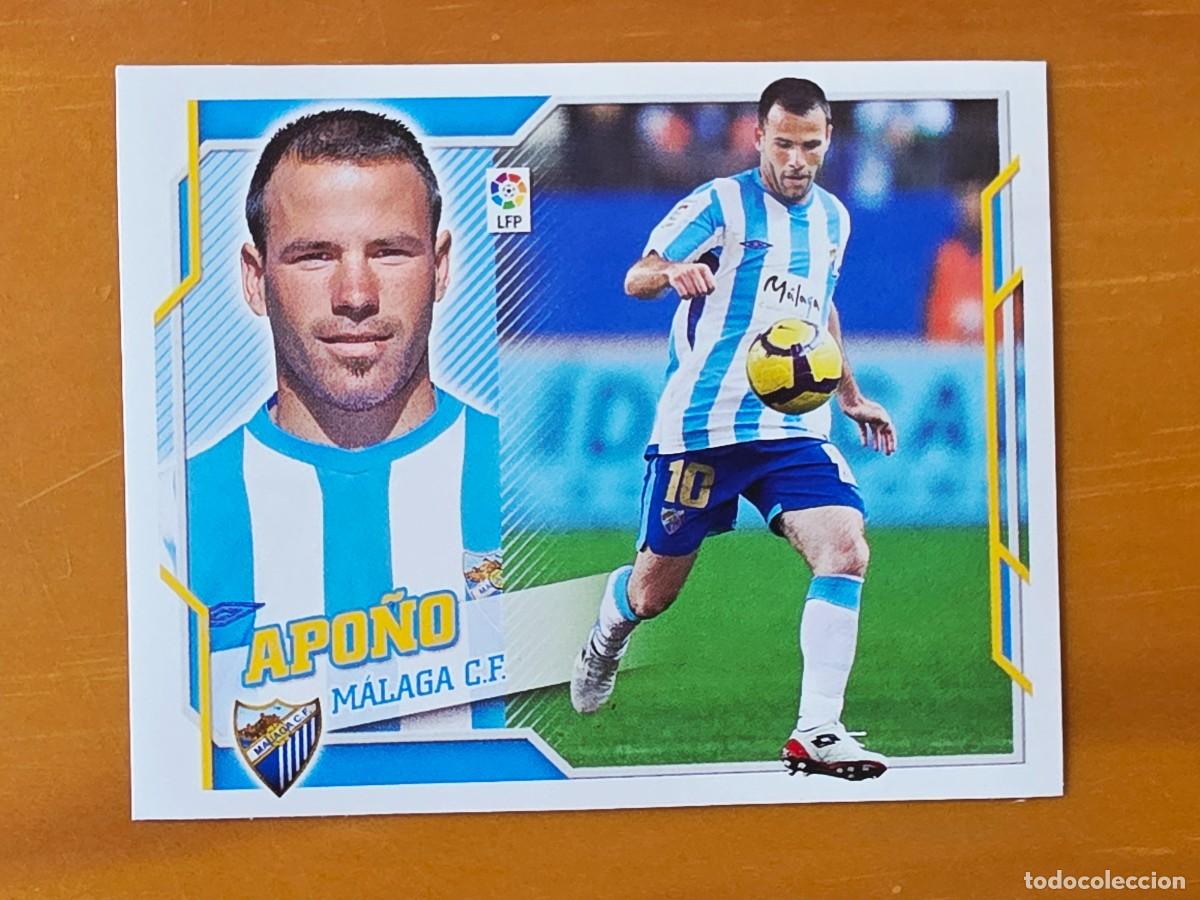 Cromos de f&uacute;tbol: 9 Apo&ntilde;o, M&aacute;laga CF, Panini Ediciones Liga Este 2010 2011 10 11
