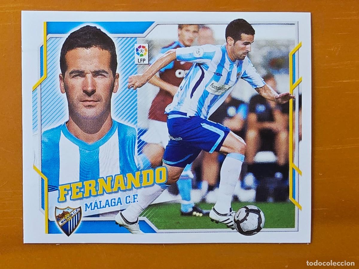 Cromos de f&uacute;tbol: 11 A Fernando, M&aacute;laga CF, Panini Ediciones Liga Este 2010 2011 10 11