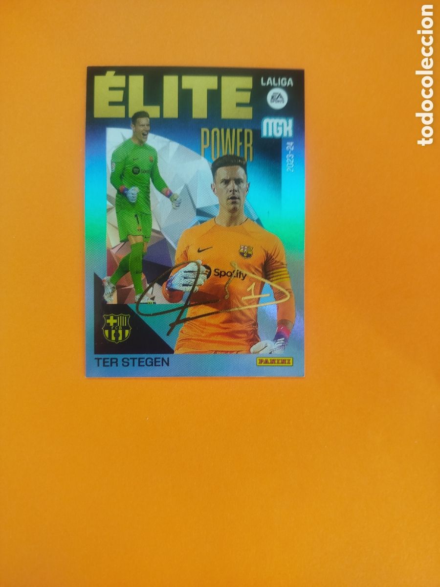 Cromos de f&uacute;tbol: TER STEGEN P14 ELITE POWER BARCELONA MEGACRACKS 23-24