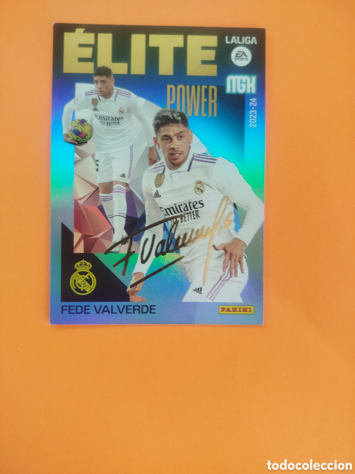 Cromos de Futebol: FEDE VALVERDE P3 ELITE POWER REAL MADRID MEGACRACKS 23-24