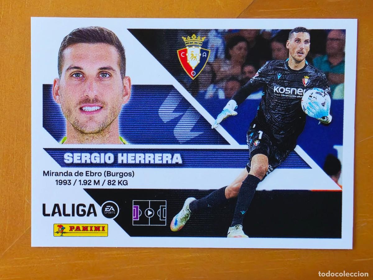 Cromos de f&uacute;tbol: 3 Sergio Herrera, CA Osasuna, Panini Ediciones Liga Este 2026 2027 26 27 sin pegar