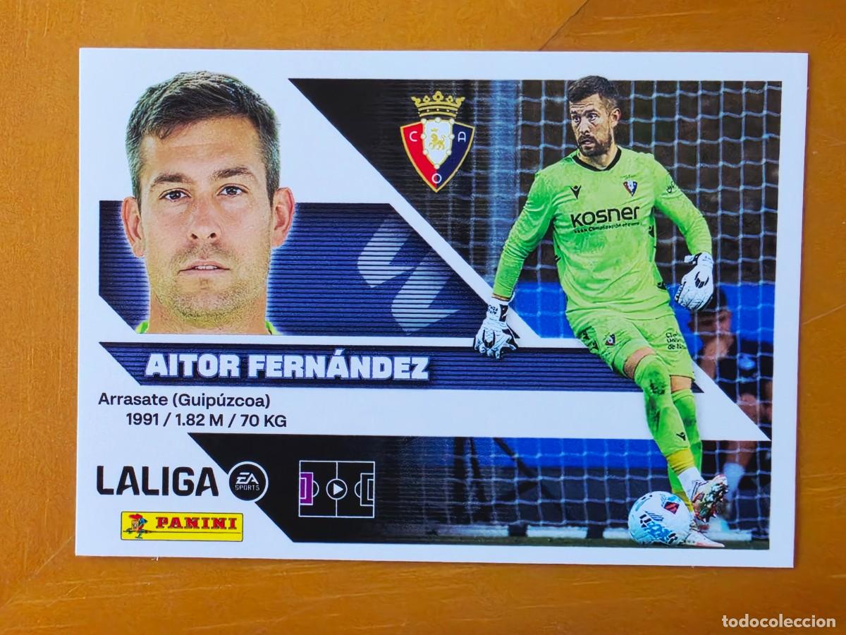 Cromos de f&uacute;tbol: 4 Aitor Fern&aacute;ndez, CA Osasuna, Panini Ediciones Liga Este 2026 2027 26 27 sin pegar