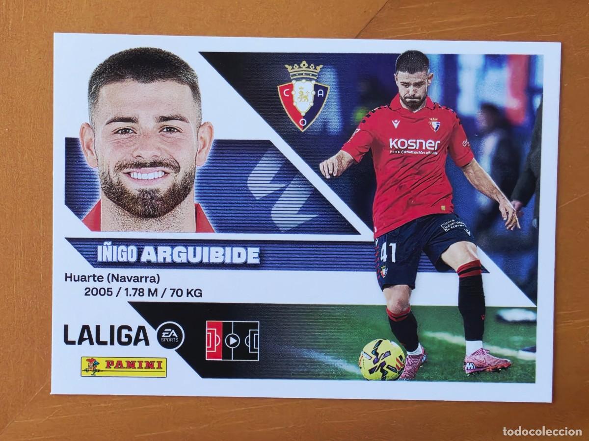 Cromos de f&uacute;tbol: 5B I&ntilde;igo Arguibide, CA Osasuna, Panini Ediciones Liga Este 2026 2027 26 27 sin pegar