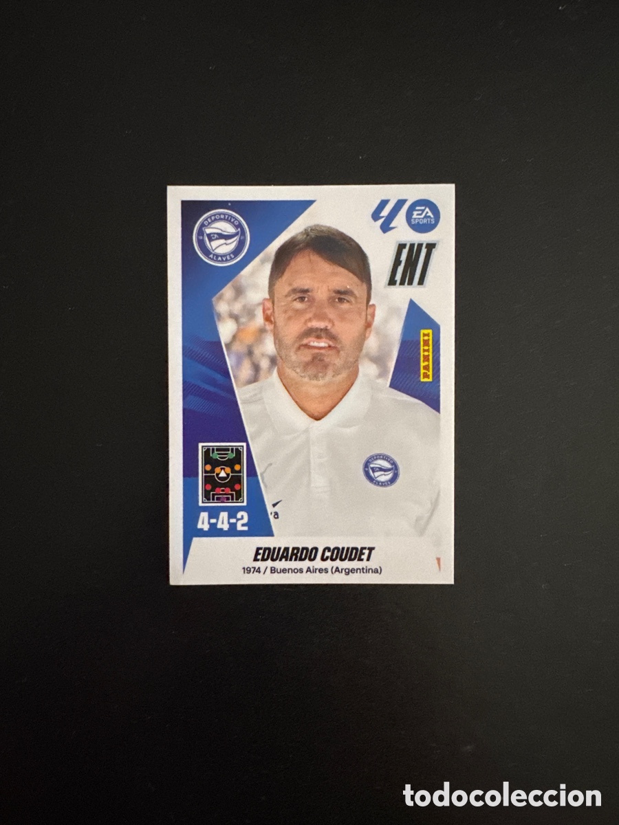 Cartes &agrave; collectionner de Football: COUDET ENTRENADOR ALAV&Eacute;S NUMERO 2 LIGA ESTE 2025 2026