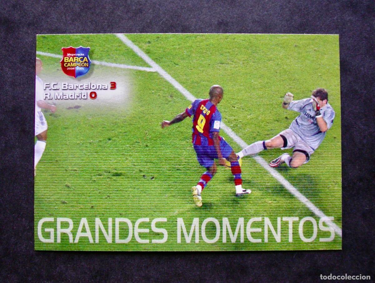 Cromos de Futebol: 111 GRANDES MOMENTOS / FC BARCELONA / MEGACRACKS BAR&Ccedil;A CAMPE&Oacute;N 2004-2005 04-05 / PANINI