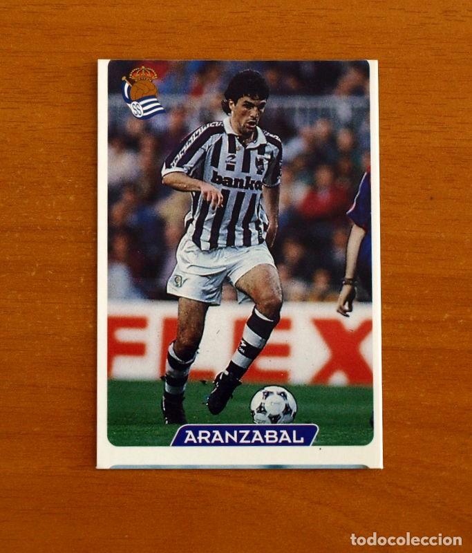 Cromos de f&uacute;tbol: Real Sociedad-87 Aranzabal-Error en el guillotinado-Las Fichas de la Liga 95-96-1995-1996-Mundicromo