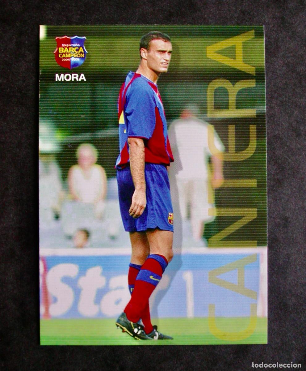 Cromos de f&uacute;tbol: 119 MORA / FC BARCELONA / MEGACRACKS BAR&Ccedil;A CAMPE&Oacute;N 2004-2005 04-05 / PANIN7