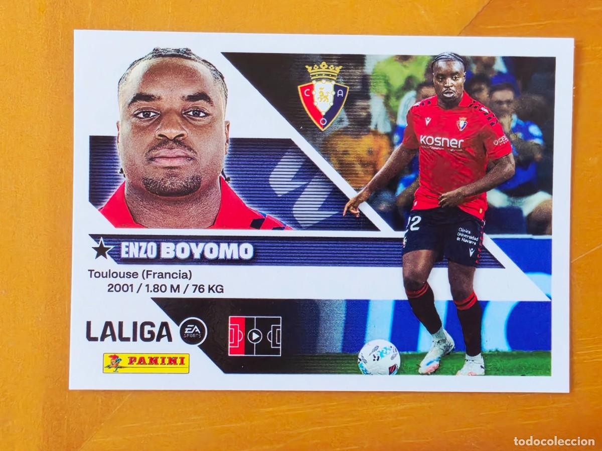 Cromos de f&uacute;tbol: 6 Enzo Boyomo, CA Osasuna, Panini Ediciones Liga Este 2026 2027 26 27 sin pegar