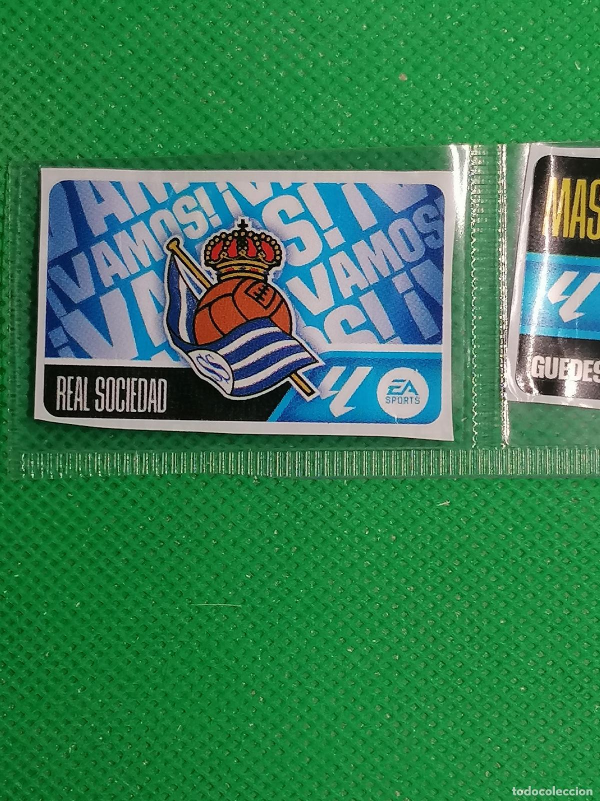 Cromos de f&uacute;tbol: ESCUDO REAL SOCIEDAD CHICLES CHICLE SIN PEGAR ⚽ PANINI LIGA ESTE 26 27 2026 2027 ⚽