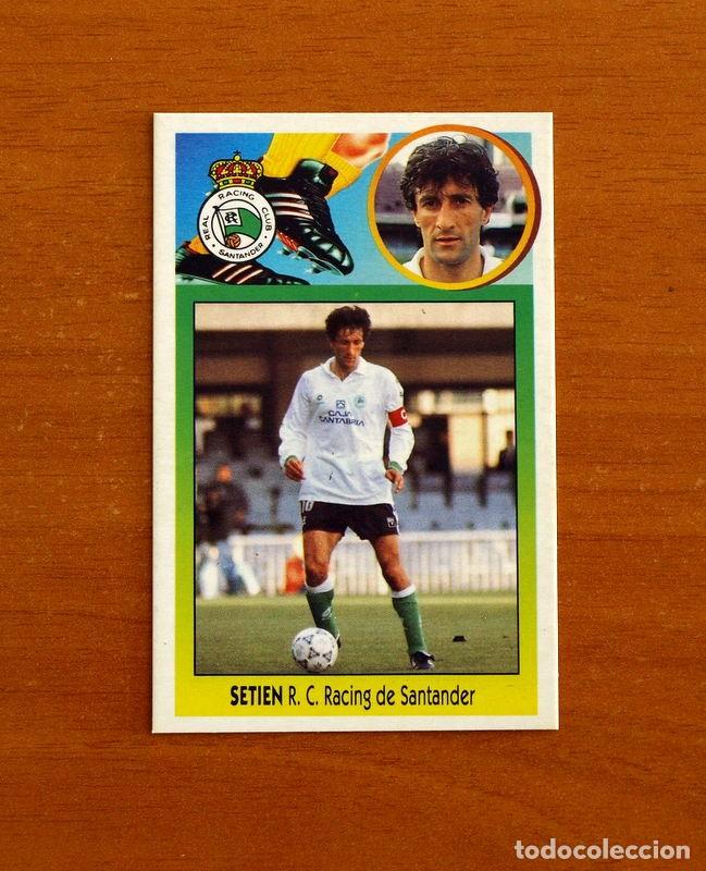 Fu&szlig;ball-Sticker: R&aacute;cing de Santander - Quique Seti&eacute;n - Ediciones Este Liga 1993-1994, 93-94 - De cart&oacute;n, nunca pegado