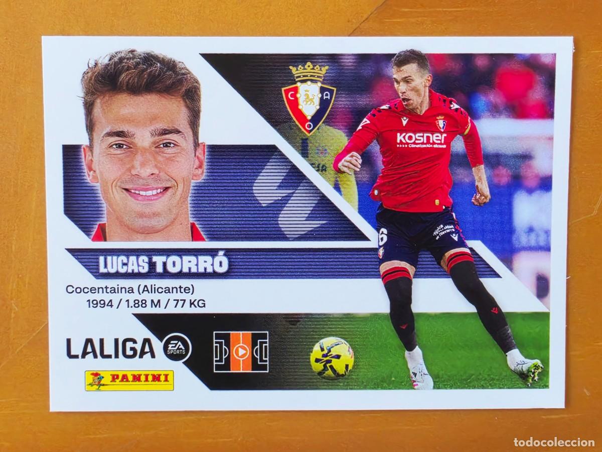 Cromos de f&uacute;tbol: 11 Lucas Torr&oacute;, CA Osasuna, Panini Ediciones Liga Este 2026 2027 26 27 sin pegar
