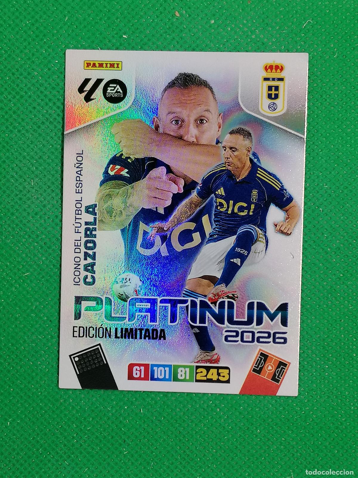 Cromos de f&uacute;tbol: CAZORLA OVIEDO EDICION LIMITADA PLATINUM ⚽ LIGA ADRENALYN XL 2025 2026 25 26 ⚽