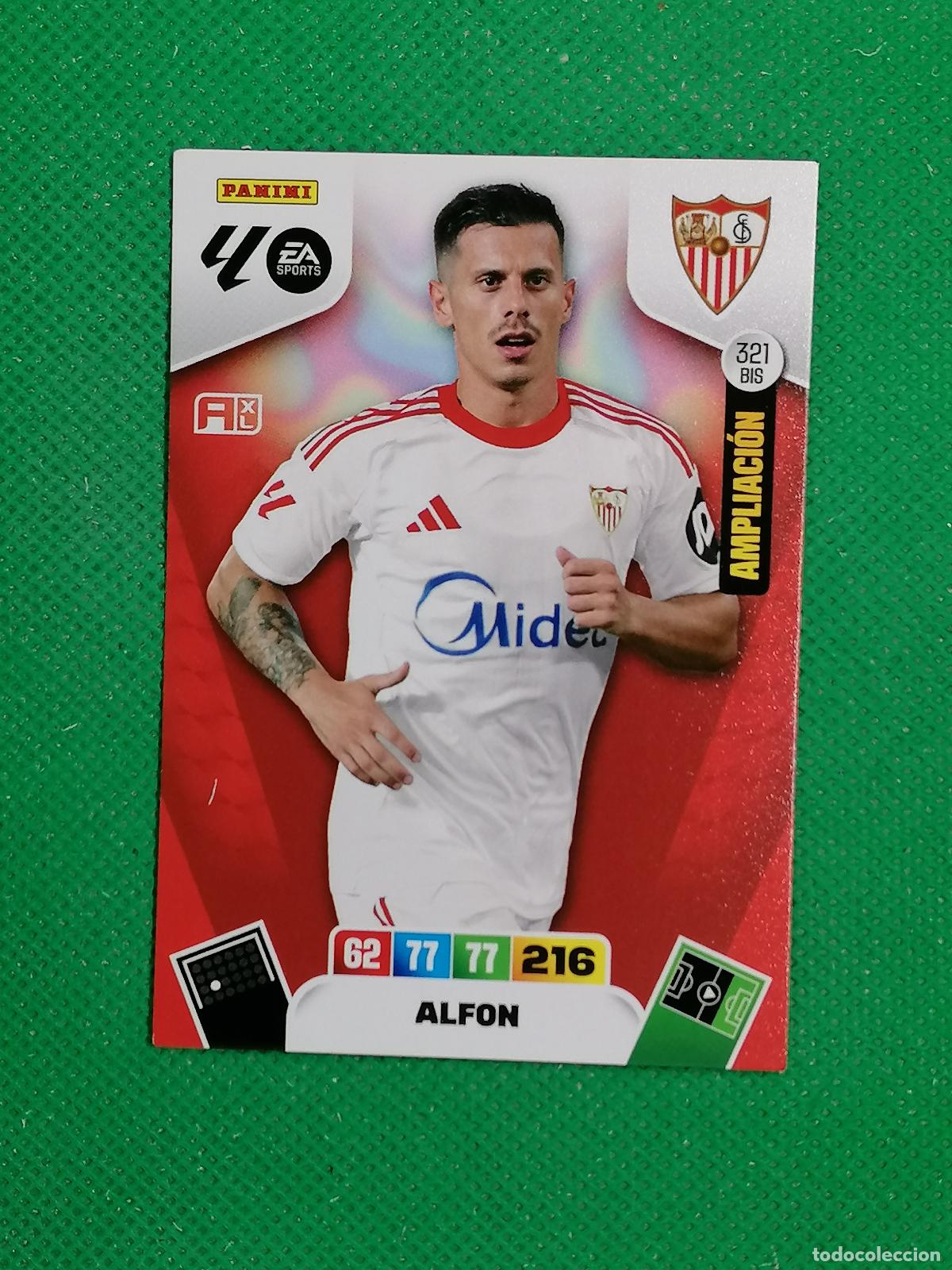 Cromos de f&uacute;tbol: 321 BIS 321BIS ALFON SEVILLA AMPLIACION ⚽ LIGA ADRENALYN XL 2025 2026 25 26 ⚽