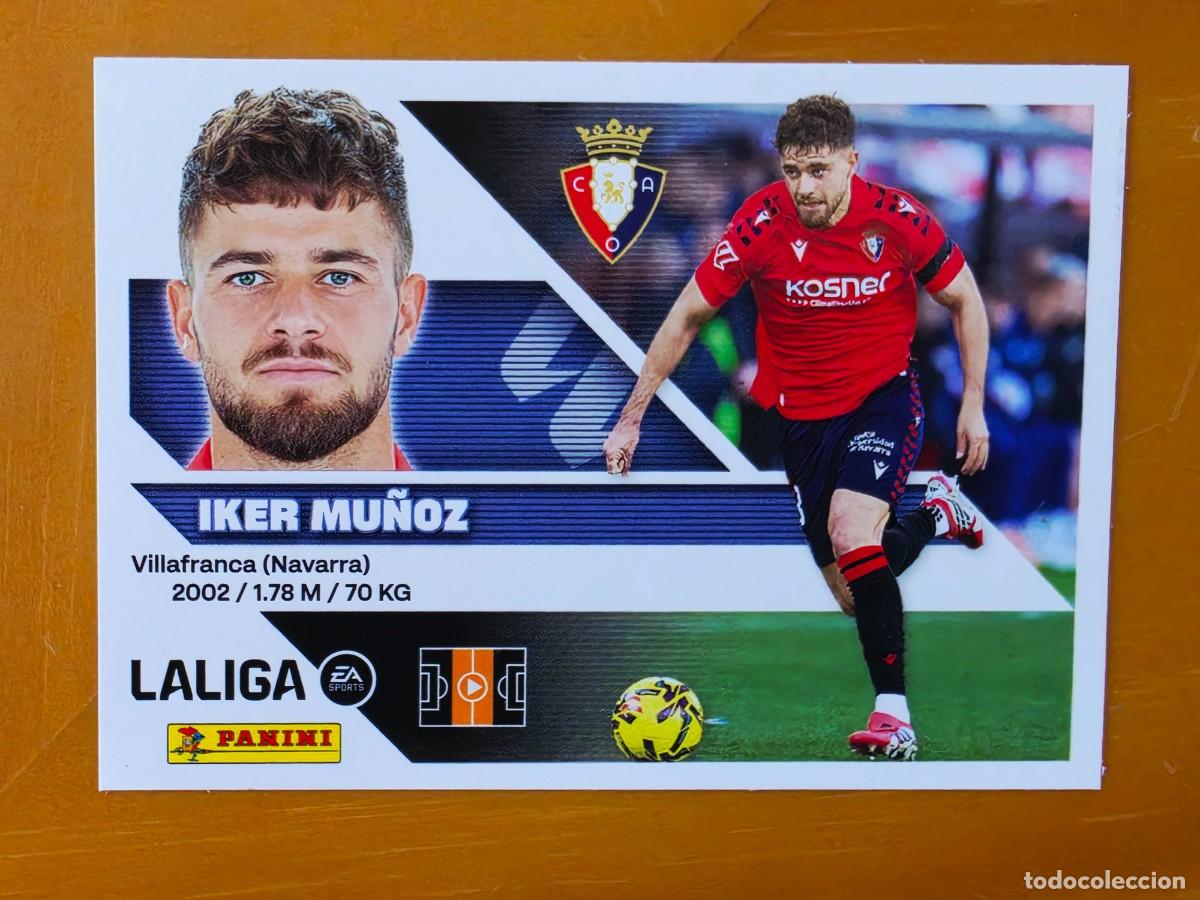 Cromos de f&uacute;tbol: 13B Iker Mu&ntilde;oz, CA Osasuna, Panini Ediciones Liga Este 2026 2027 26 27 sin pegar