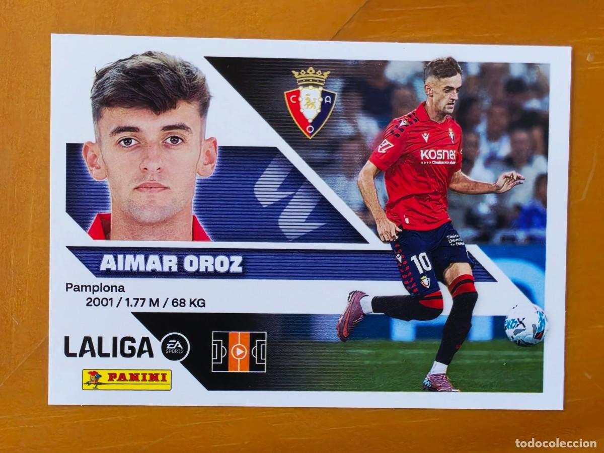 Figurine di Calcio: 15 Aimar Oroz, CA Osasuna, Panini Ediciones Liga Este 2026 2027 26 27 sin pegar