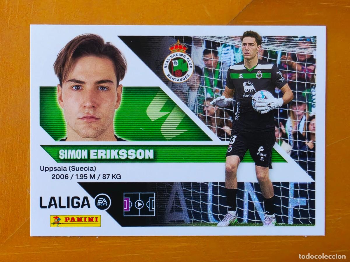 Football Stickers: 4 Simon Eriksson, Racing de Santander, Panini Ediciones Liga Este 2026 2027 26 27 sin pegar