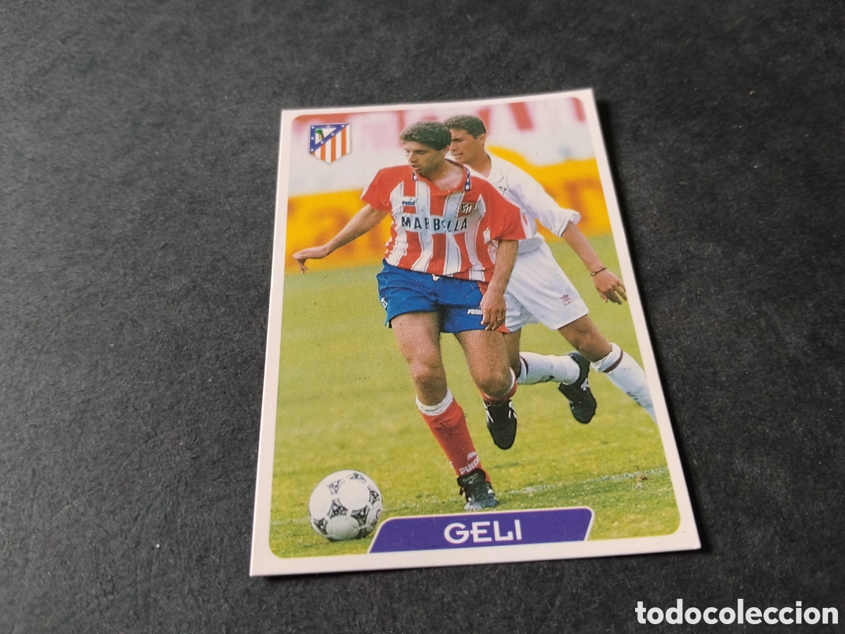 Cromos de f&uacute;tbol: Cromo futbol liga 95-96 Geli, Atl&eacute;tico de Madrid