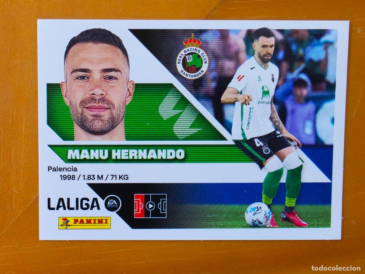 Cromos de f&uacute;tbol: 9A Manu Herrando, Racing de Santander, Panini Ediciones Liga Este 2026 2027 26 27 sin pegar