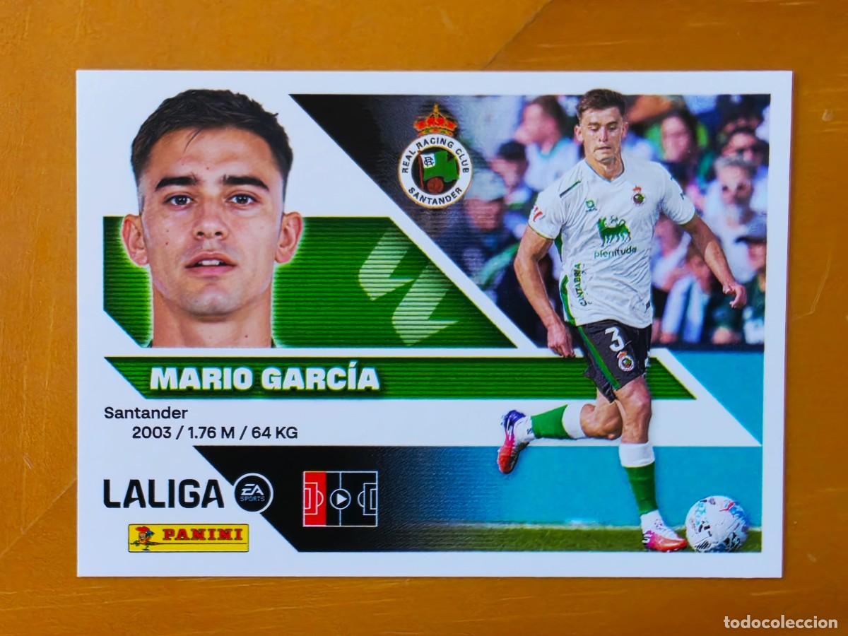 Cromos de f&uacute;tbol: 9B Mario Garc&iacute;a, Racing de Santander, Panini Ediciones Liga Este 2026 2027 26 27 sin pegar