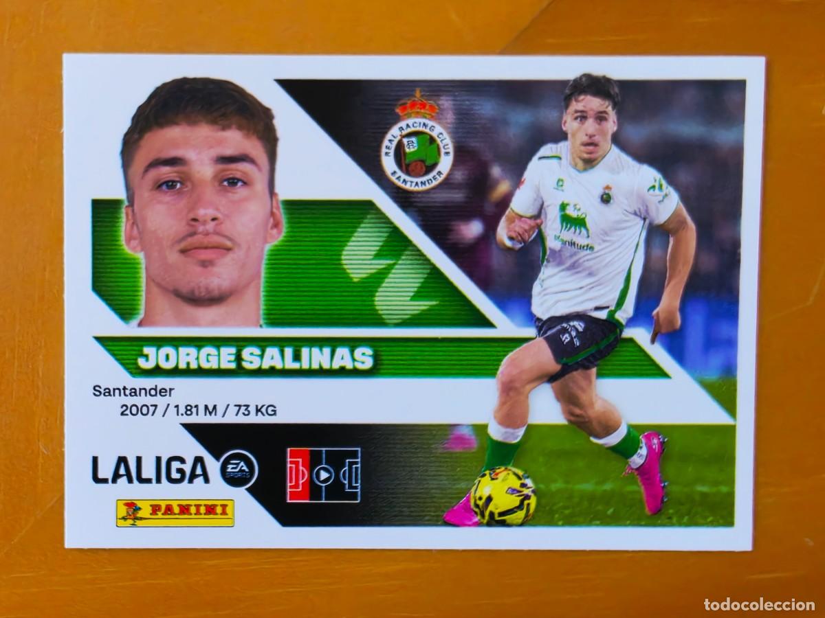 Cromos de f&uacute;tbol: 10 Jorge Salinas, Racing de Santander, Panini Ediciones Liga Este 2026 2027 26 27 sin pegar