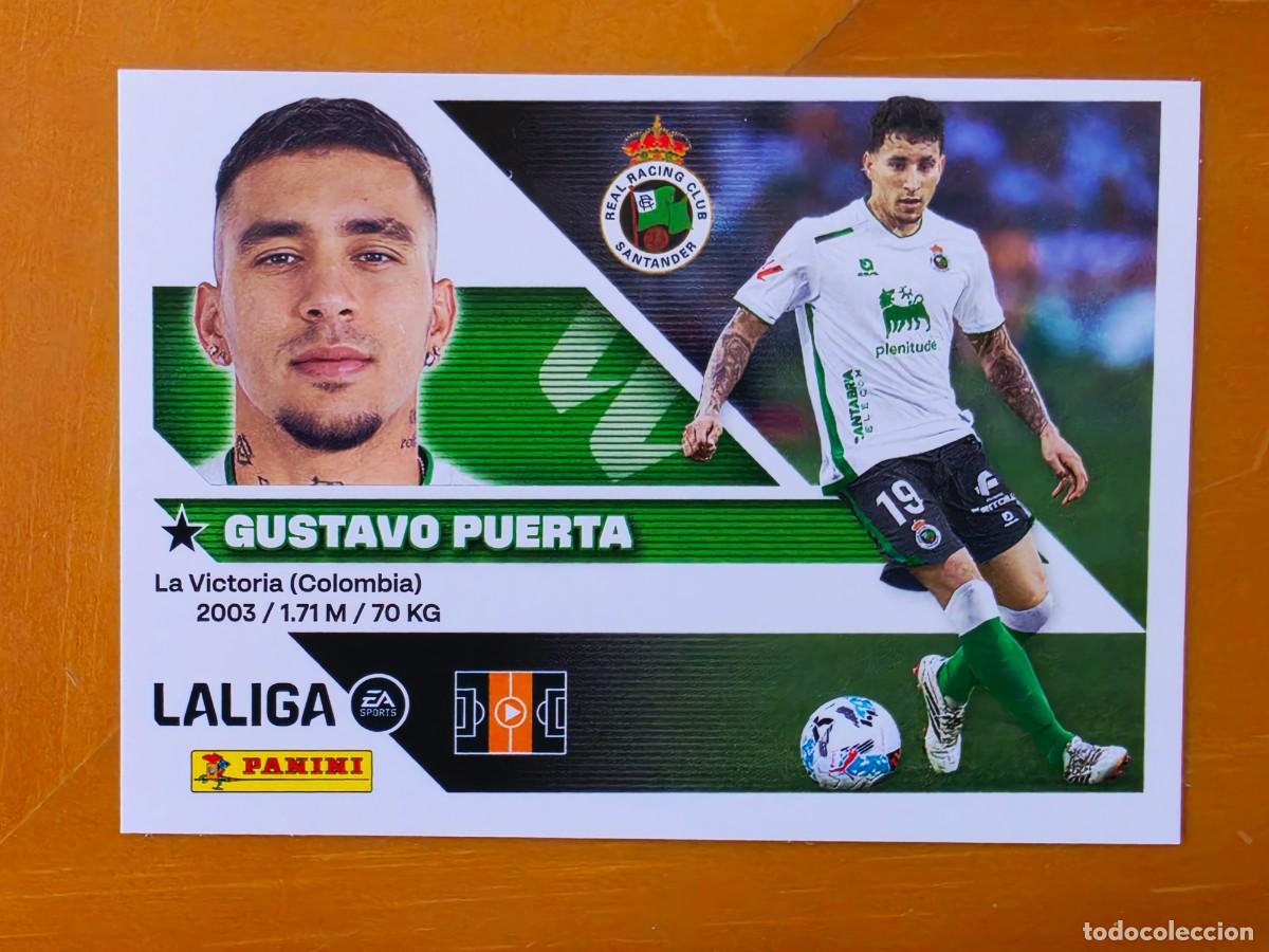 Cromos de f&uacute;tbol: 12 Gustavo Puerta, Racing de Santander, Panini Ediciones Liga Este 2026 2027 26 27 sin pegar