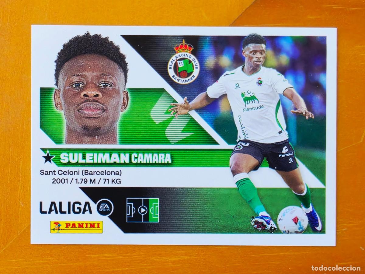 Cromos de f&uacute;tbol: 15 Suleiman Camara, Racing de Santander, Panini Ediciones Liga Este 2026 2027 26 27 sin pegar
