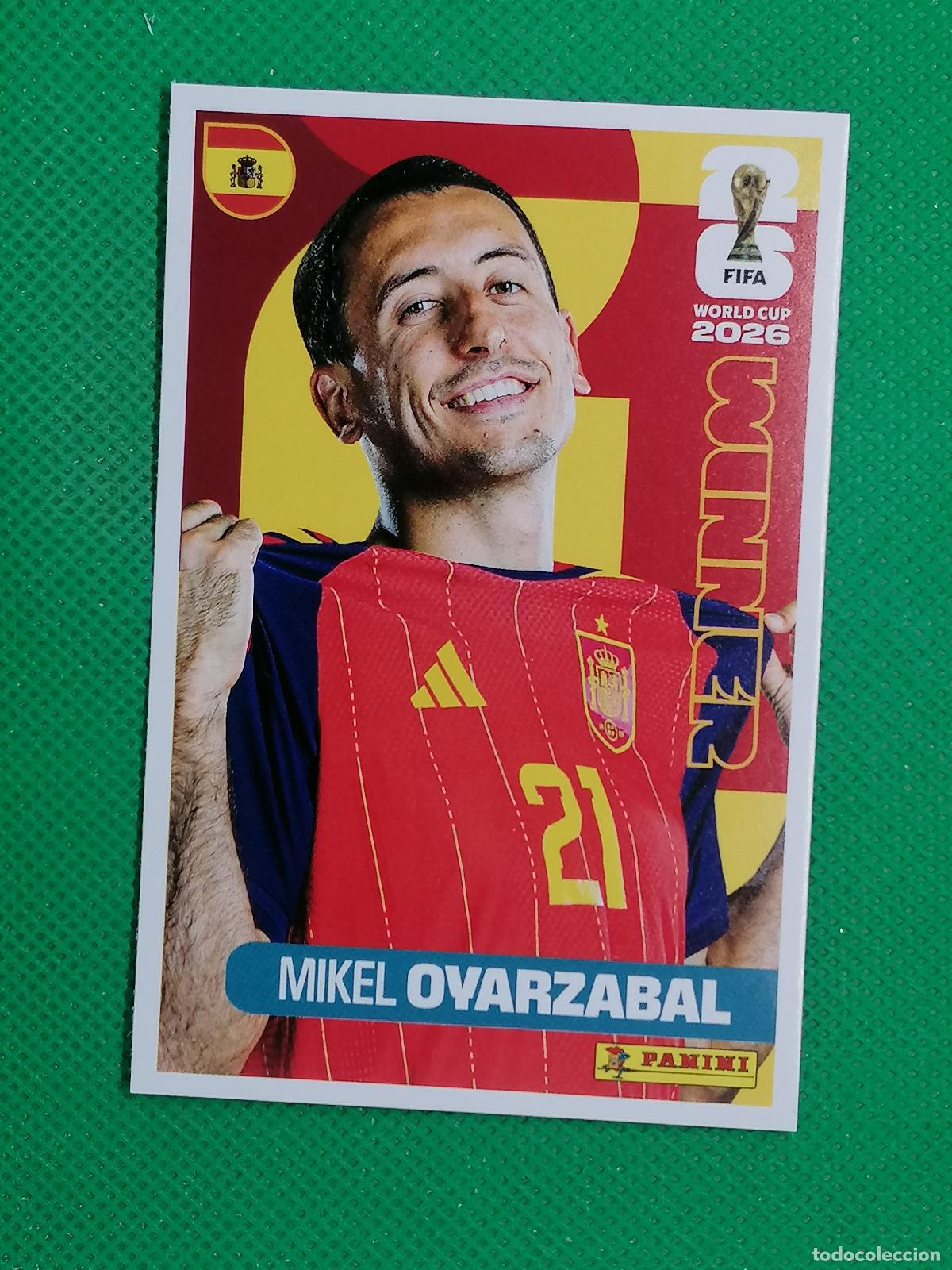 Cromos de f&uacute;tbol: 22 MIKEL OYARZABAL ESPA&Ntilde;A WINNER POSTER ⚽ PANINI FIFA MUNDIAL WORLD CUP 26 2026 STICKER ⚽