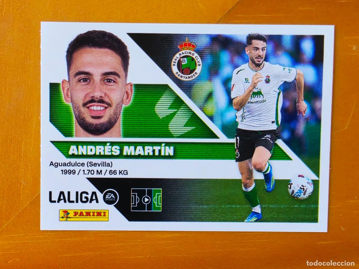 Cromos de f&uacute;tbol: 16 Andr&eacute;s Mart&iacute;n, Racing de Santander, Panini Ediciones Liga Este 2026 2027 26 27 sin pegar