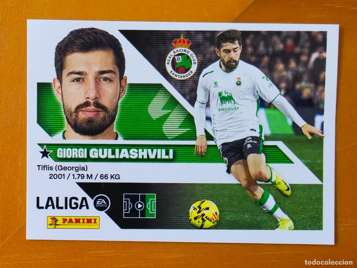Cromos de f&uacute;tbol: 17 Giorgi Guliashvili, Racing de Santander, Panini Ediciones Liga Este 2026 2027 26 27 sin pegar