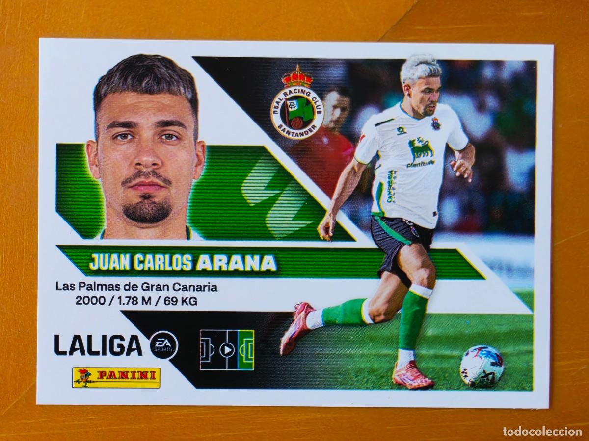 Cromos de f&uacute;tbol: 19 Juan Carlos Arana, Racing de Santander, Panini Ediciones Liga Este 2026 2027 26 27 sin pegar