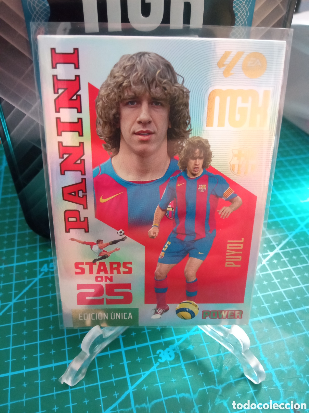 Cartes &agrave; collectionner de Football: Puyol Barcelona Stars on 25 Power Megacracks 26/27 429P